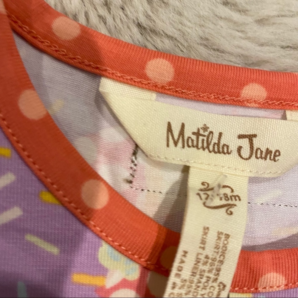 Matilda Jane extra sprinkles birthday dress 12/18m NWT - Picture 5 of 7